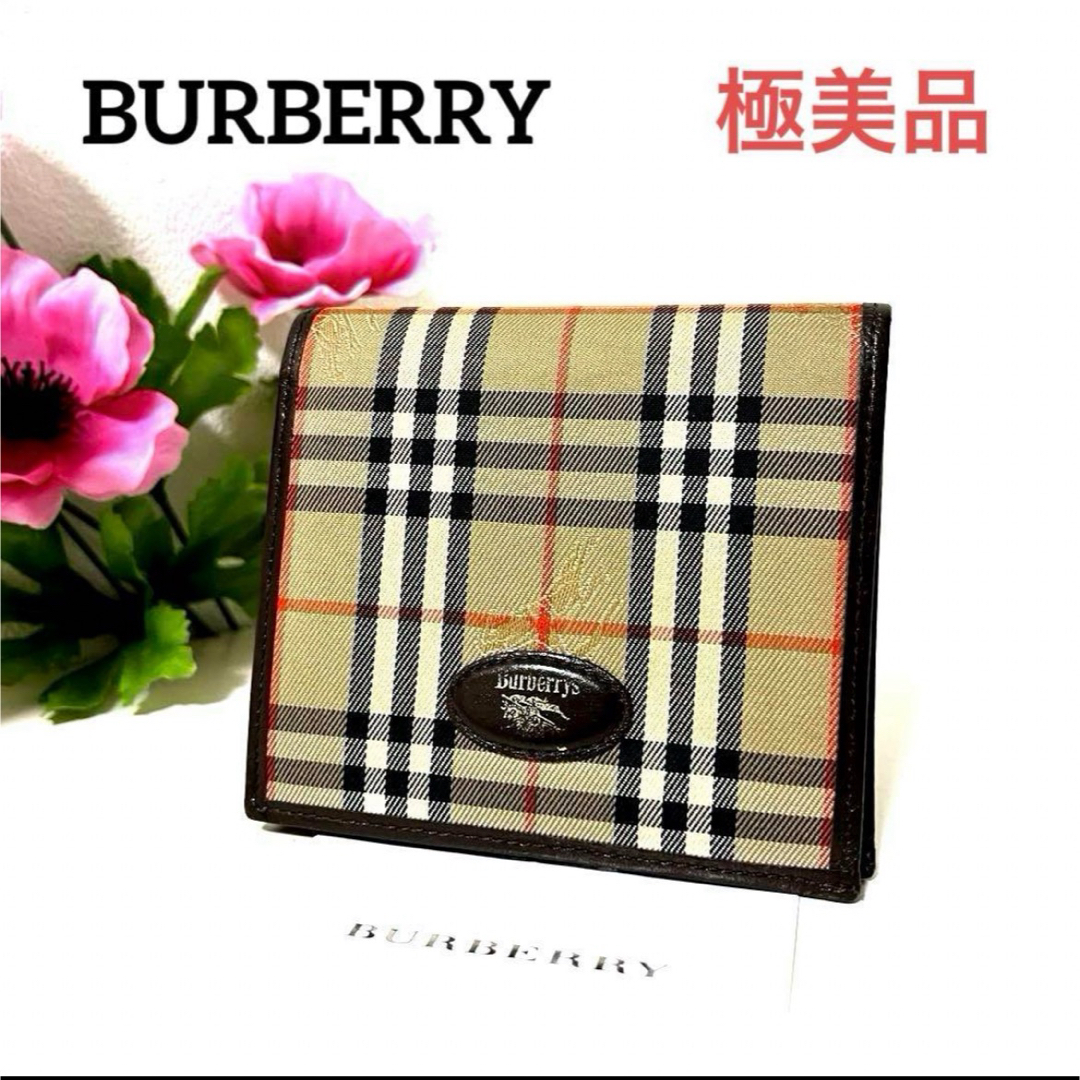 ✨極美品✨BURBERRY バーバリー　折り財布　ノバチェック　シャドーホース レディースのファッション小物(財布)の商品写真