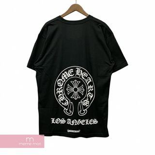 クロムハーツ(Chrome Hearts)のCHROME HEARTS Los Angeles Horseshoe Tee クロムハーツ ロサンゼルスホースシューTシャツ バックプリント 半袖カットソー ポケT LA限定 ブラック サイズXL 【240416】【新古品】【me04】(Tシャツ/カットソー(半袖/袖なし))