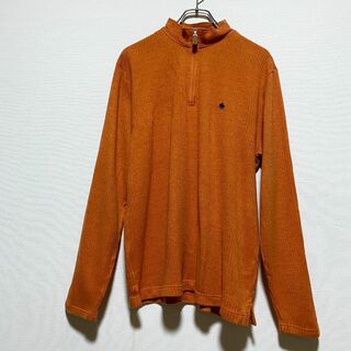 日本製　POLO BCS ポロ 　ハーフジップセーター　ニット　刺繍　SE76(ニット/セーター)