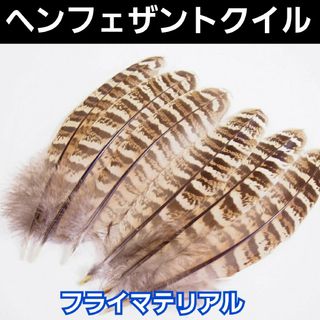 高品質！ヘンフェザントクイル　3ペア（6本入り）フライマテリアル(ルアー用品)