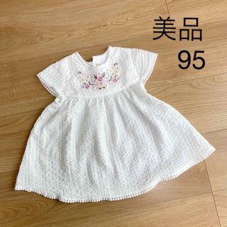 Biquette Club - 半袖　ワンピース　刺繍　95 キムラタン