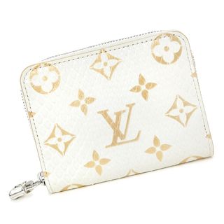 ルイヴィトン(LOUIS VUITTON)のルイ ヴィトン ジッピー コインパース コインケース 小銭入れ 財布 パイソン エキゾチックレザー モノグラム ゴートスキン ホワイト 白 シルバー金具 M97726 箱付 LOUIS VUITTON（新品・未使用品）(コインケース)