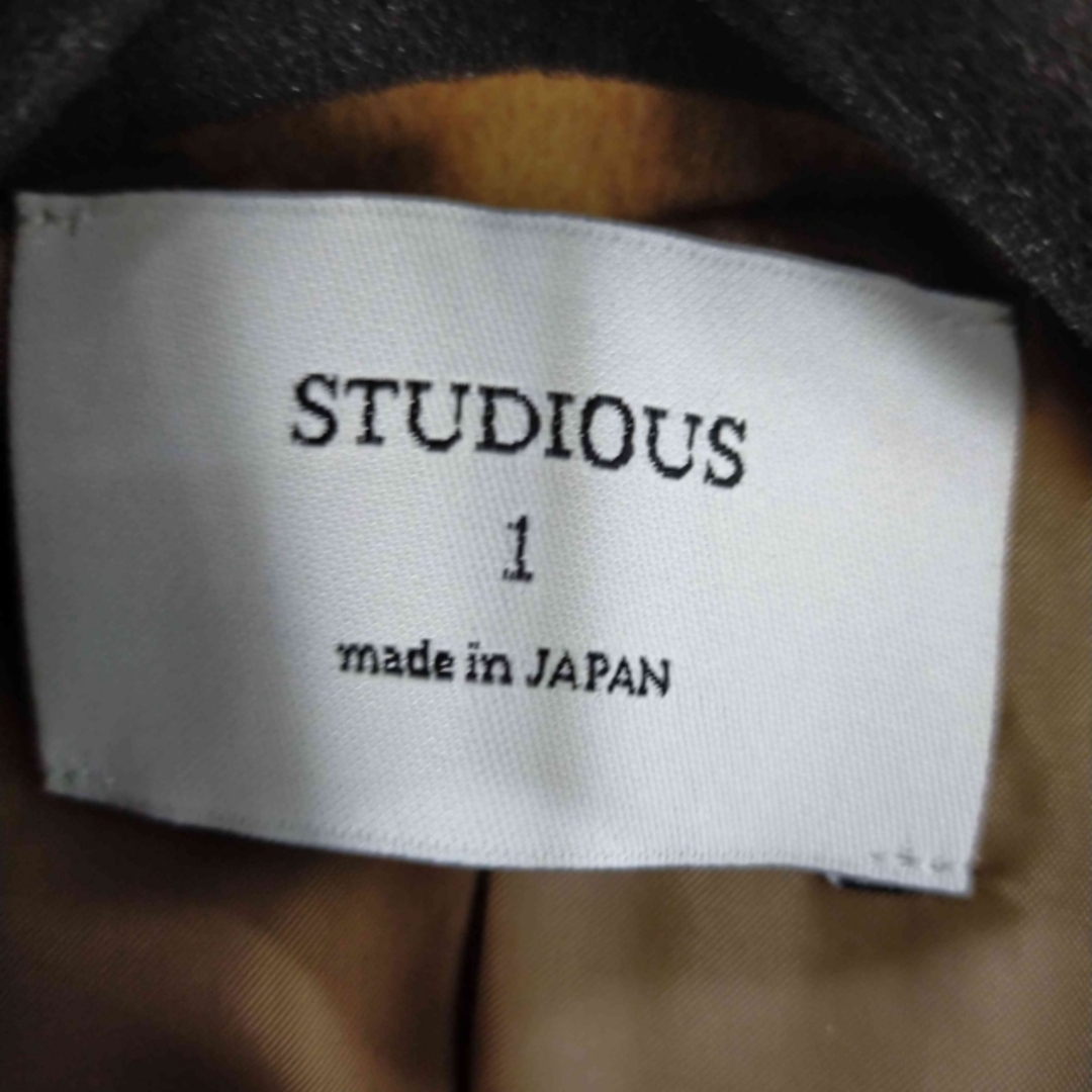 STUDIOUS(ステュディオス)のSTUDIOUS(ステュディオス) ソフトメルトンステンカラーウールコート メンズのジャケット/アウター(その他)の商品写真