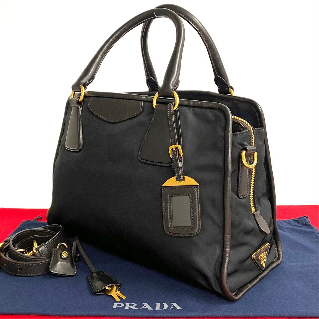ホットセール 【極美品】PRADA 小 プラダ ボストンバック ナイロンx ホットセール 【極美品】PRADA 小 プラダ ボストンバック ナイロンx