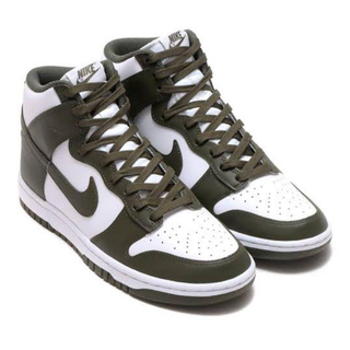 ナイキ(NIKE)のNIKE DUNK HI RETRO Championship KHAKI 28(スニーカー)