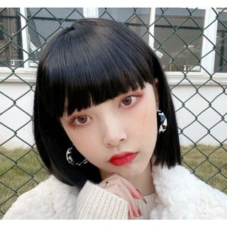 【再入荷】かつら　ウィッグ　ミディアム　ストレート　ロング　医療用　耐熱　洗える(ショートストレート)