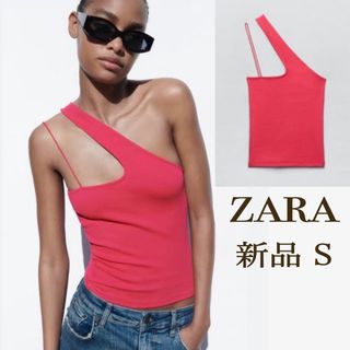 ZARA - 【新品 S】ZARA アシメントリートップス