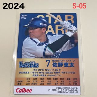 ヨコハマディーエヌエーベイスターズ(横浜DeNAベイスターズ)の【2024プロ野球チップス】佐野　恵太　横浜DeNAベイスターズ(スポーツ選手)