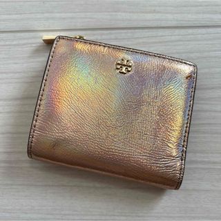 トリーバーチ(Tory Burch)のTORY BURCH レディース 二つ折り財布 革財布 ピンクゴールド(財布)