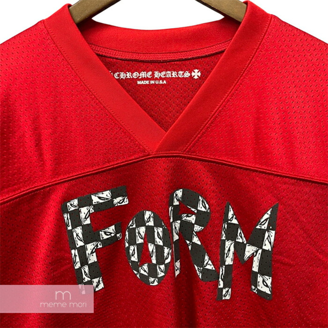 Chrome Hearts(クロムハーツ)のCHROME HEARTS 2024SS Matty "TEAM" Mesh Warm Up Jersey クロムハーツ マッティ"チーム”メッシュウォームアップジャージー 新作 半袖 ホースシュー ロゴプリント レッド サイズL【240417】【新古品】【me04】 メンズのトップス(Tシャツ/カットソー(半袖/袖なし))の商品写真