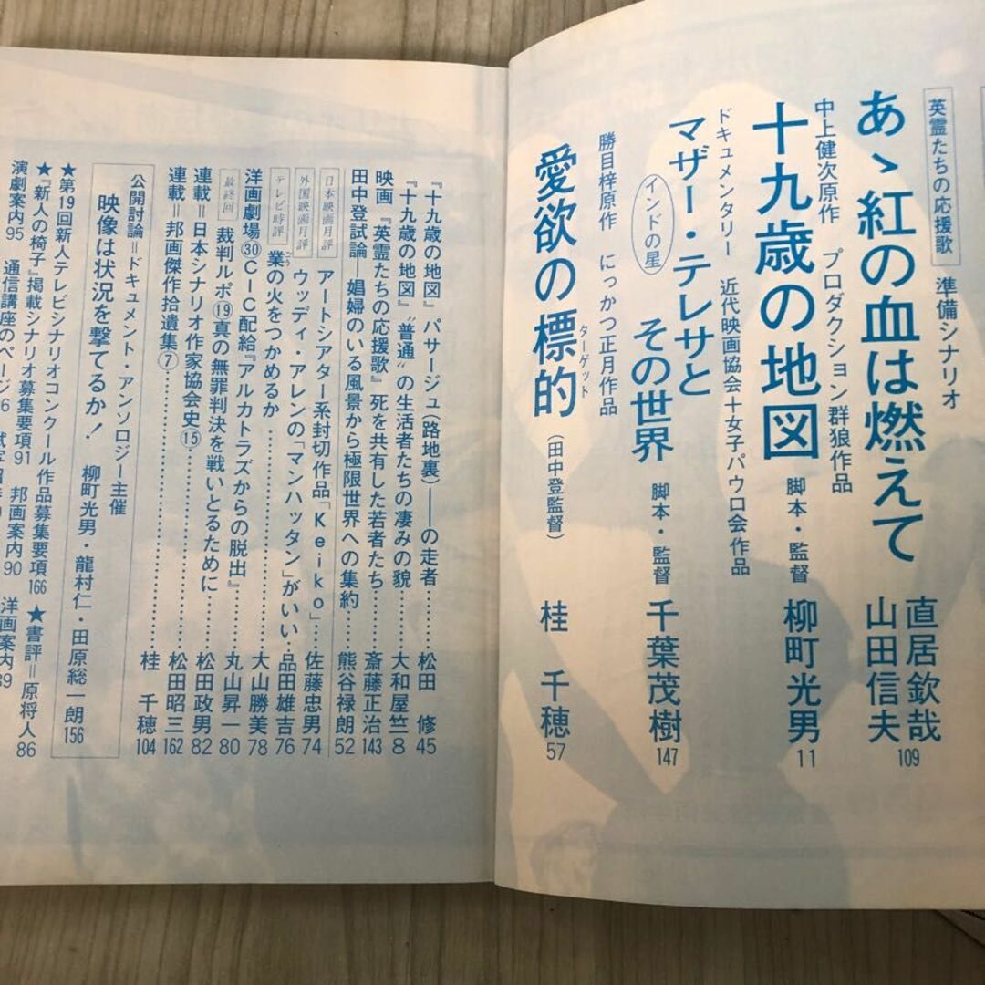 3-#全12冊まとめ セット 月刊 シナリオ 1980年 昭和55年 シミキズよごれ有 映画芸術 十九歳の地図 マザーテレサとその世界 トラック野郎 エンタメ/ホビーの本(文学/小説)の商品写真