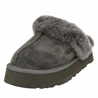 アグ(UGG)のUGG アグ スリッポン 2024年春夏新作 1122550 DISQUETTE レディース スリッパ ディスケット 厚底 CHARCOAL/CHRC チャコール サイズ5(スリッポン/モカシン)