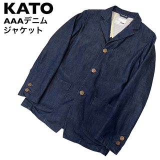 カトー(KATO`)の【希少】KATO カトー　AAA デニム　ジャケット　S 日本製(Gジャン/デニムジャケット)
