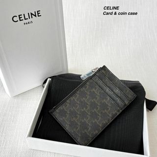 セリーヌ(celine)の未使用 セリーヌ トリンオフ コインケース カードケース お洒落 上品 ブラウン(コインケース)