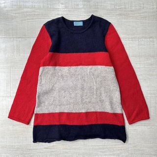 アンダーカバー(UNDERCOVER)の90s 97aw 1997 UNDERCOVER 長袖 ニット 青タグ リーフ期(ニット/セーター)