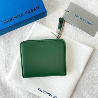 ツチヤカバンセイゾウジョ(土屋鞄製造所)の未使用 土屋鞄製造所 フリンジスモールウォレット 二つ折り ラムスキン グリーン(財布)