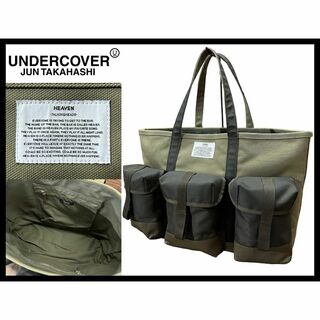 UNDERCOVER - 希少 アンダーカバーイズム 歌詞タグ 帆布 キャンバス 大型 トート バッグ
