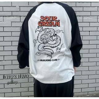 フーズフーギャラリー(WHO'S WHO gallery)の新品WHO'S WHO gallery SourcreamドラゴンラグランロンT(Tシャツ(長袖/七分))