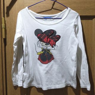 ディズニー(Disney)のディズニー　ミニーマウスのＴシャツ(長袖)　サイズ110　<429>　同梱無料(Tシャツ/カットソー)