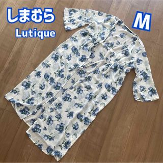 シマムラ(しまむら)のしまむら Lutique シアーガウン ホワイト M(シャツ/ブラウス(長袖/七分))