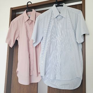 メンズ　シャツ　Yシャツ　ワイシャツ　トップス　半袖　お買い得(シャツ)