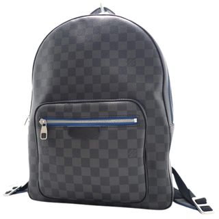 ルイヴィトン(LOUIS VUITTON)のLOUIS VUITTON(ルイ・ヴィトン) ダミエ・グラフィット ネオン ジョッシュ バックパック リュック・バックパック リュックサック デイリー 肩掛け ダミエグラフィットキャンバス ブラック黒 グレー ブルー シルバー金具 N42413 メンズ 40802087142【中古】【アラモード】(バッグパック/リュック)