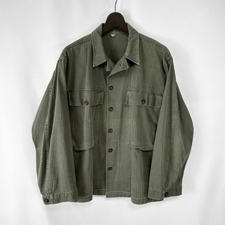 ヴィンテージ(VINTAGE)の40s◎米軍 実物 M-43 大戦 HBT ヘリンボーン 雰囲気◎美品 40R(ミリタリージャケット)