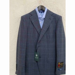 Brooks Brothers - 【新品】春夏 英国生地 メンズ ジャケット AB6 LL ブルーグレー チェック