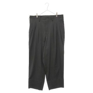 Yohji Yamamoto POUR HOMME ヨウジヤマモト プールオム 23SS タックデザインウールロングパンツ ブラック HZ-P32-100