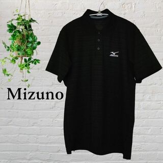 MIZUNO - Mizuno　ミズノ　ゴルフウェア　ポロシャツ　黒
