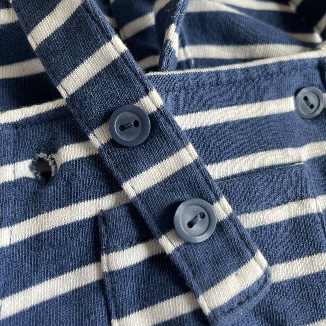 H&M(エイチアンドエム)のH&M セットアップ Tシャツ オーバーオール 80 半袖 キッズ/ベビー/マタニティのベビー服(~85cm)(パンツ)の商品写真