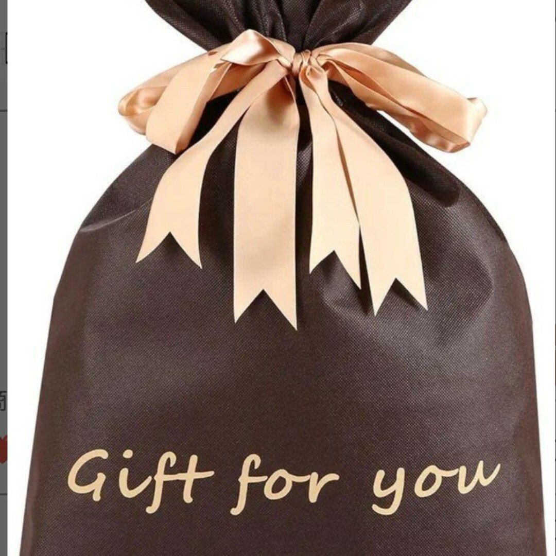 ❤️ラッピング袋 大 リボン付きギフト袋 1枚 誕生日 プレゼントイベント ハンドメイドの文具/ステーショナリー(カード/レター/ラッピング)の商品写真