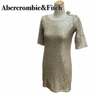 アバクロンビーアンドフィッチ(Abercrombie&Fitch)のAbercrombie&Fitchアバクロ ワンピース スパンコー S 1529(ひざ丈ワンピース)