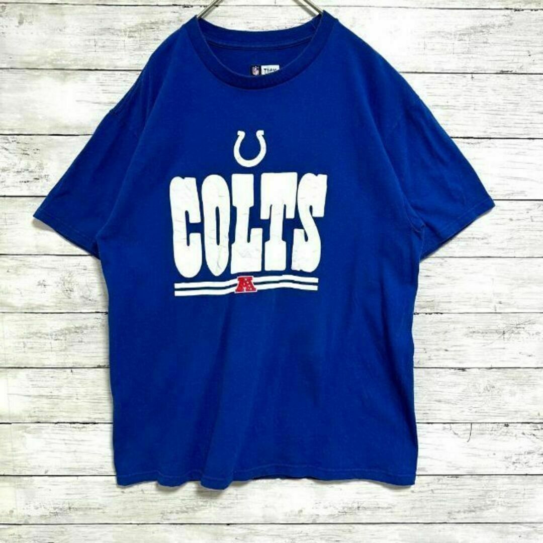 76gUS古着 NFL 半袖Tシャツ インディアナポリス・コルツ ロゴプリント メンズのトップス(Tシャツ/カットソー(半袖/袖なし))の商品写真