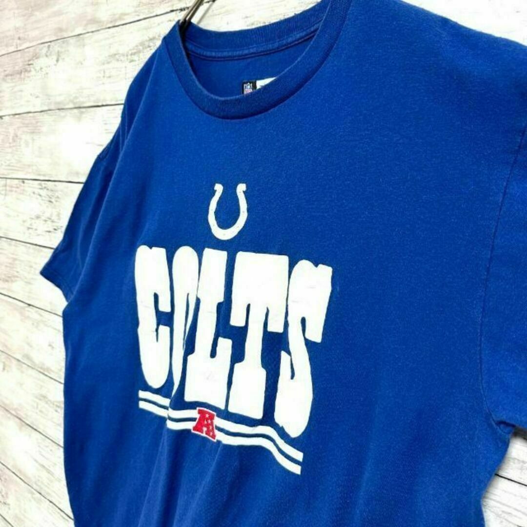 76gUS古着 NFL 半袖Tシャツ インディアナポリス・コルツ ロゴプリント メンズのトップス(Tシャツ/カットソー(半袖/袖なし))の商品写真