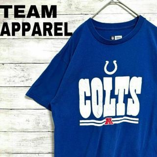 76gUS古着 NFL 半袖Tシャツ インディアナポリス・コルツ ロゴプリント(Tシャツ/カットソー(半袖/袖なし))