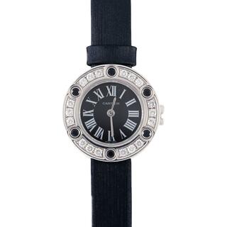 カルティエ(Cartier)のカルティエ ラブウォッチ WG/D&サファイヤ LIMITED WE801031 WG クォーツ(腕時計)