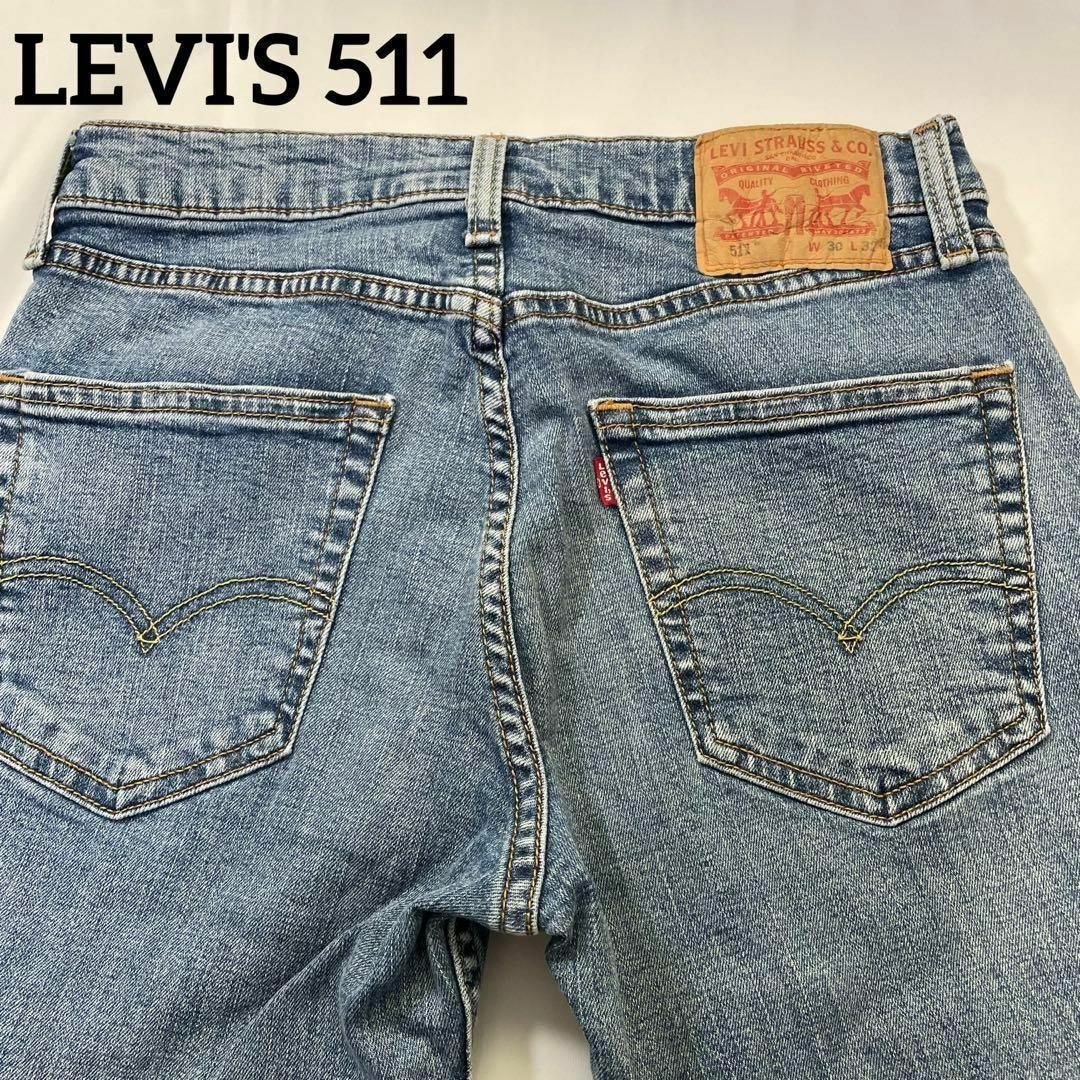 Levi's(リーバイス)のLEVI'S 511 ジーンズデニムパンツ スリムフィットW30裏ボタン4986 メンズのパンツ(デニム/ジーンズ)の商品写真