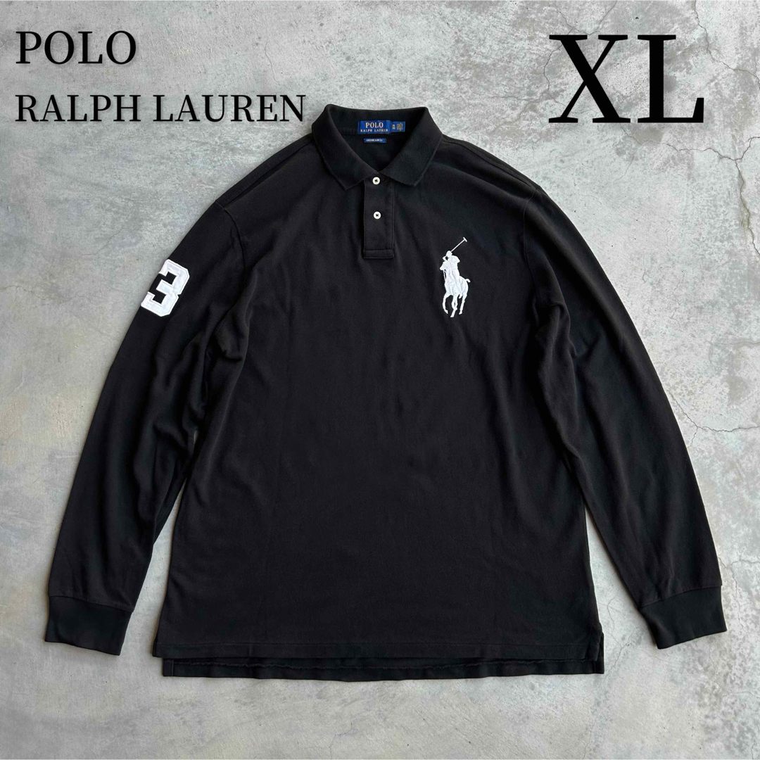 POLO RALPH LAUREN(ポロラルフローレン)の美品 POLO RALPH LAUREN 長袖 ポロシャツ ビッグポニー XL メンズのトップス(ポロシャツ)の商品写真