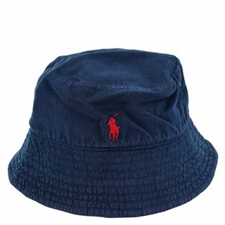 ポロラルフローレン(POLO RALPH LAUREN)のPolo Ralph Lauren ポロラルフローレン バケットハット 455938465 LINEN BUCKET-HAT レディース 女性 メンズ 男性 ユニセックス 男女兼用 帽子 CRUISE NAVY ネイビー(ハット)