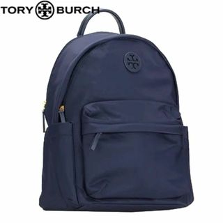 トリーバーチ(Tory Burch)の【新品】トリーバーチ バックパック ナイロン リュック きれいめネイビー通勤通学(リュック/バックパック)