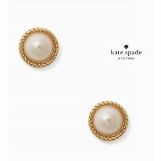 ケイトスペードニューヨーク(kate spade new york)の新品★katespade★シーポートパールピアス★巾着付き(ピアス)