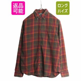 ラルフローレン(Ralph Lauren)の90s LAUREN ラルフローレン チェック 長袖 フランネル シャツ レディース S / 90年代 オールド ポロ 長袖シャツ ネルシャツ マルチカラー(シャツ/ブラウス(長袖/七分))