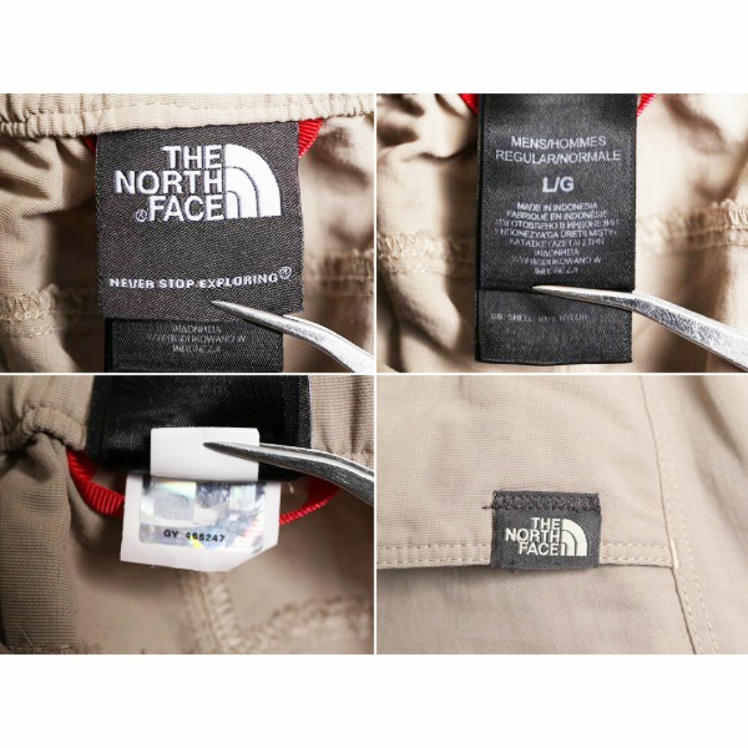 THE NORTH FACE(ザノースフェイス)のUS企画 ノースフェイス 2WAY ナイロン カーゴ コンバーチブル パンツ メンズ L 古着 The North Face アウトドア ショーツ ロング ベージュ メンズのパンツ(その他)の商品写真