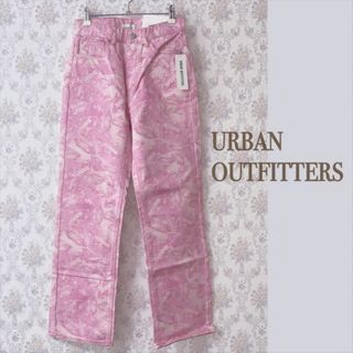 アーバンアウトフィッターズ(Urban Outfitters)の【タグ付き新品 M】URBAN OUTFITTERS 柄ワイドジーンズ(カジュアルパンツ)