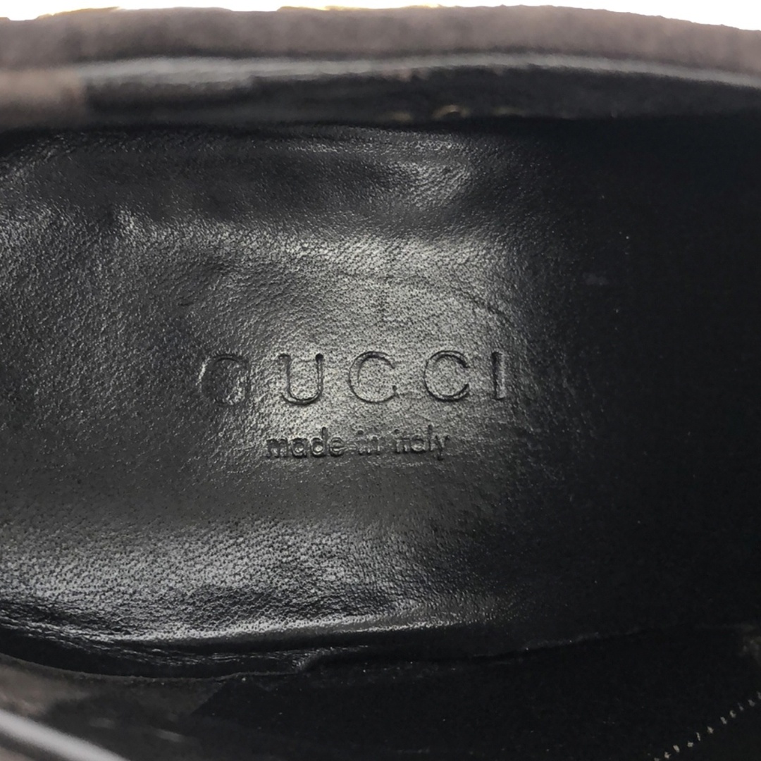 Gucci(グッチ)のGUCCI グッチ スタッズデザインスエード ブーティ ブラウン 35 208394 レディースの靴/シューズ(ブーティ)の商品写真