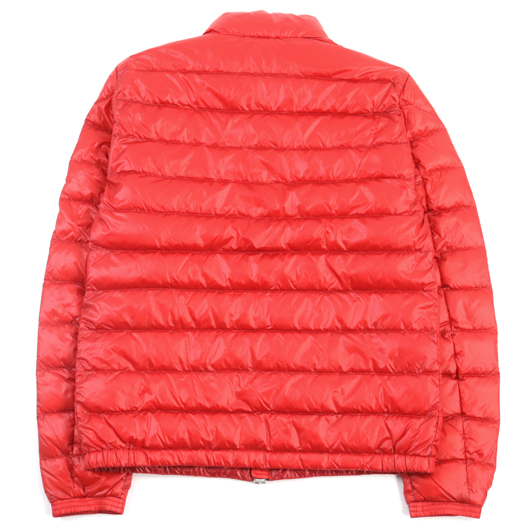 MONCLER(モンクレール)の極美品○MONCLER モンクレール F10911A11600 53029 PETICHET GIUBBOTTO ぺティシェ ロゴワッペン付き トリコロール スタンドカラー ダブルジップ ダウンジャケット レッド 1 正規品 メンズ メンズのジャケット/アウター(ダウンジャケット)の商品写真