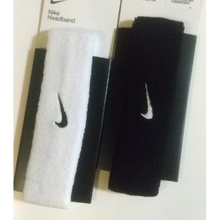 NIKE - NIKE ヘアバンド ヘッドバンド  黒白セット  NIKEFC