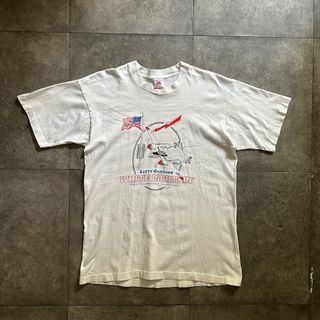 フルーツオブザルーム(FRUIT OF THE LOOM)の90s フルーツオブザルーム ヴィンテージtシャツ USA製 L ホワイト(Tシャツ/カットソー(半袖/袖なし))