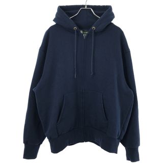 キャンバー(CAMBER)のCAMBER キャンバー CROSS KNIT ZIPPER HOODED コットンポリエステルジップアップパーカー  ネイビー XL(パーカー)